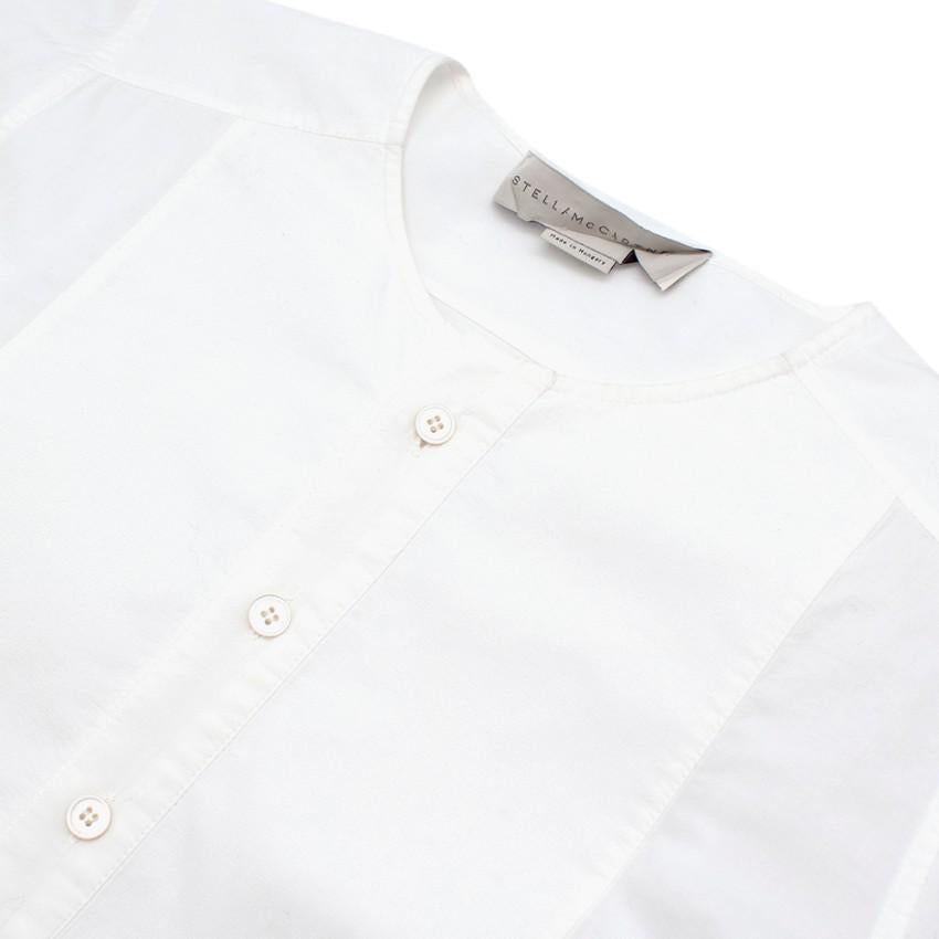 Stella McCartney White Cotton Button-Down Long-Sleeve Tunic