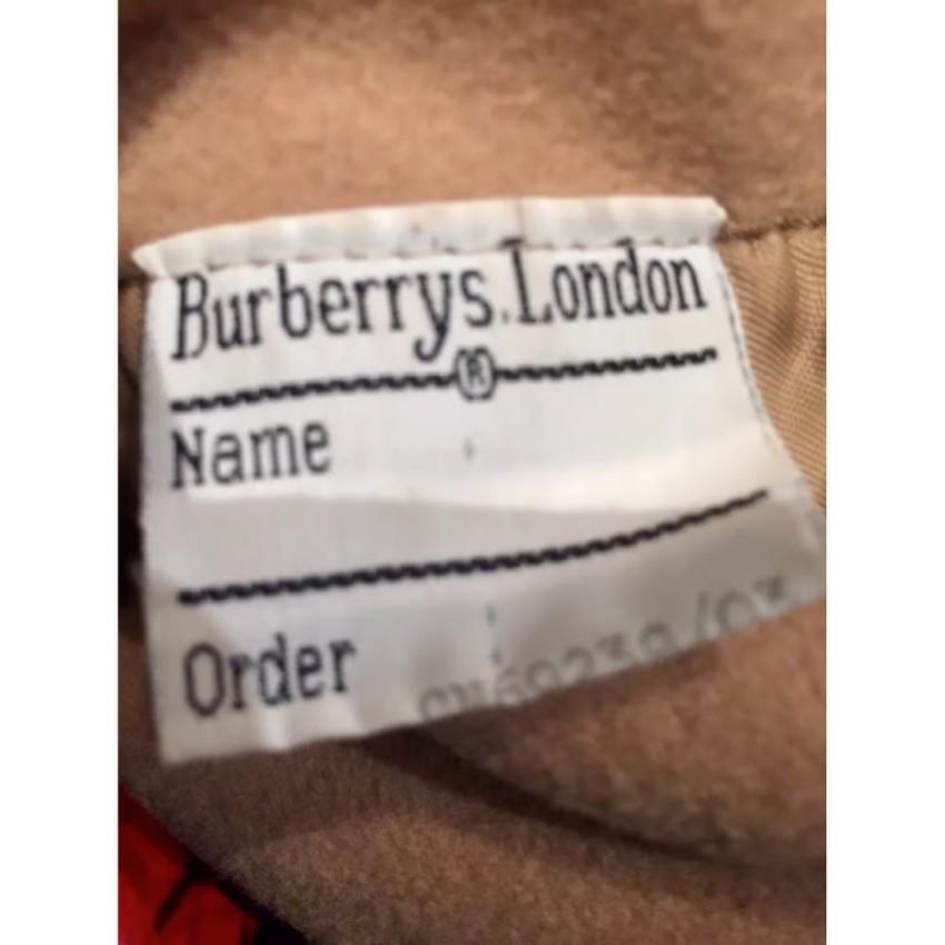 Burberrys Vintage Beige Cashmere Blend Duffle Coat