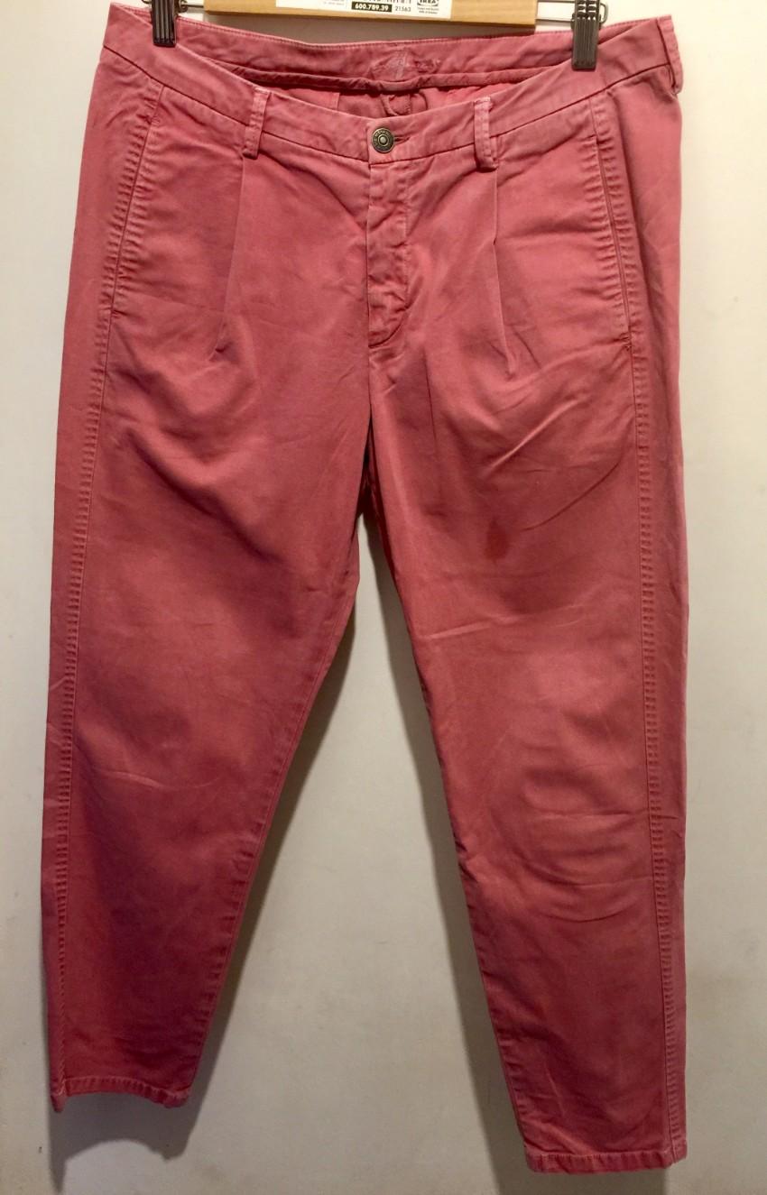 7 For All Mankind pink stretch drill chinos