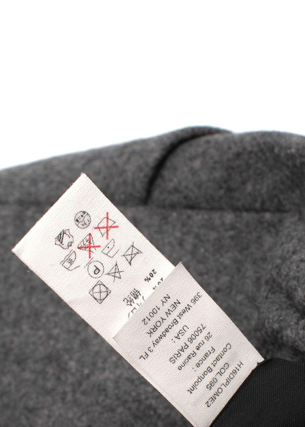 Kids 10Y Grey Wool Button Down Shorts