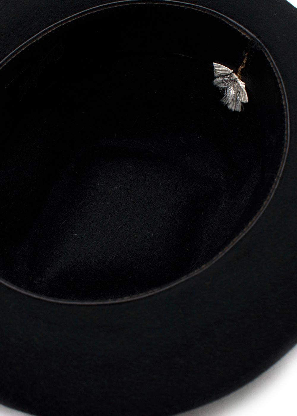 Borsalino Black Trilby Hat