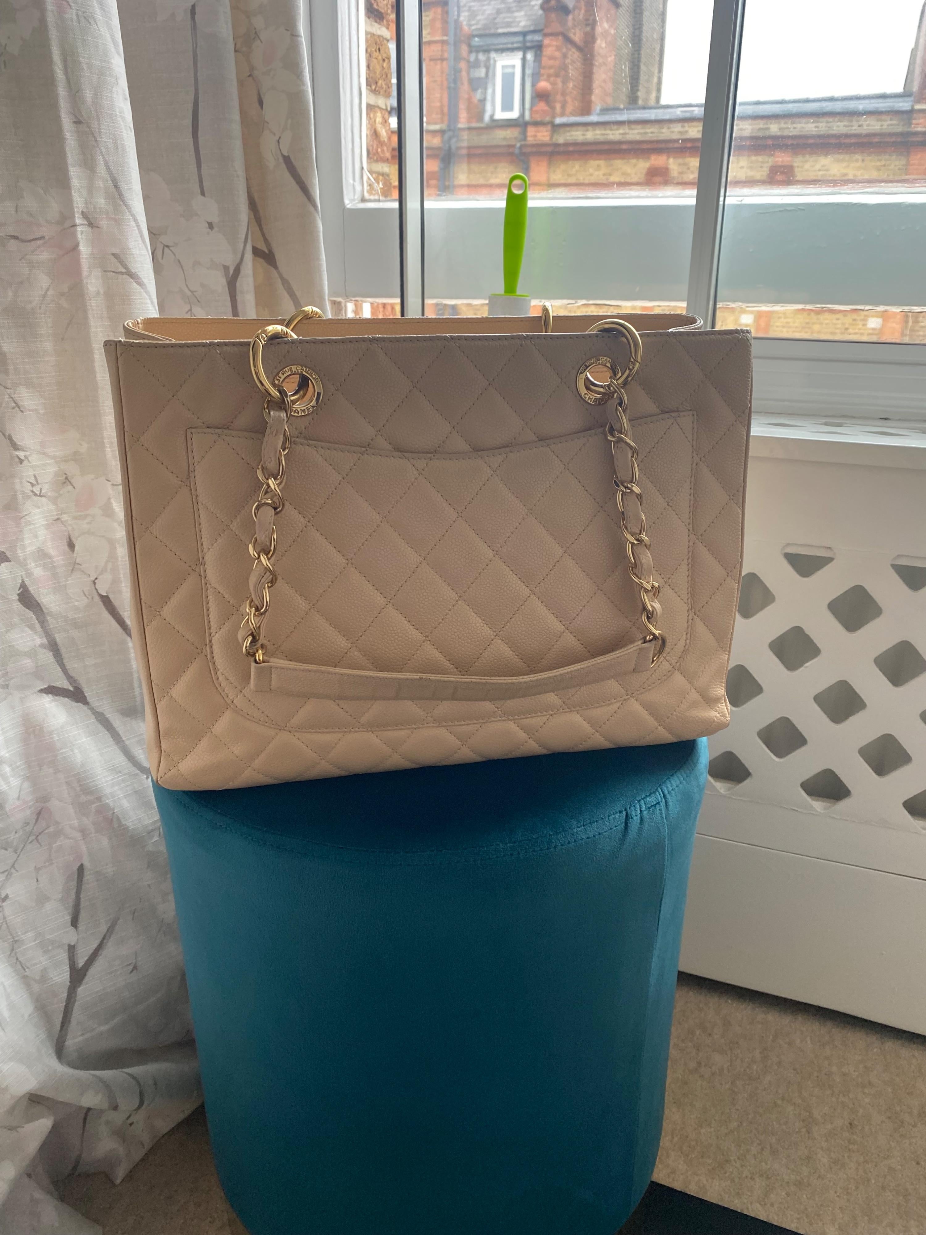 Chanel Caviar Leather Grand Shopper Tote Bag