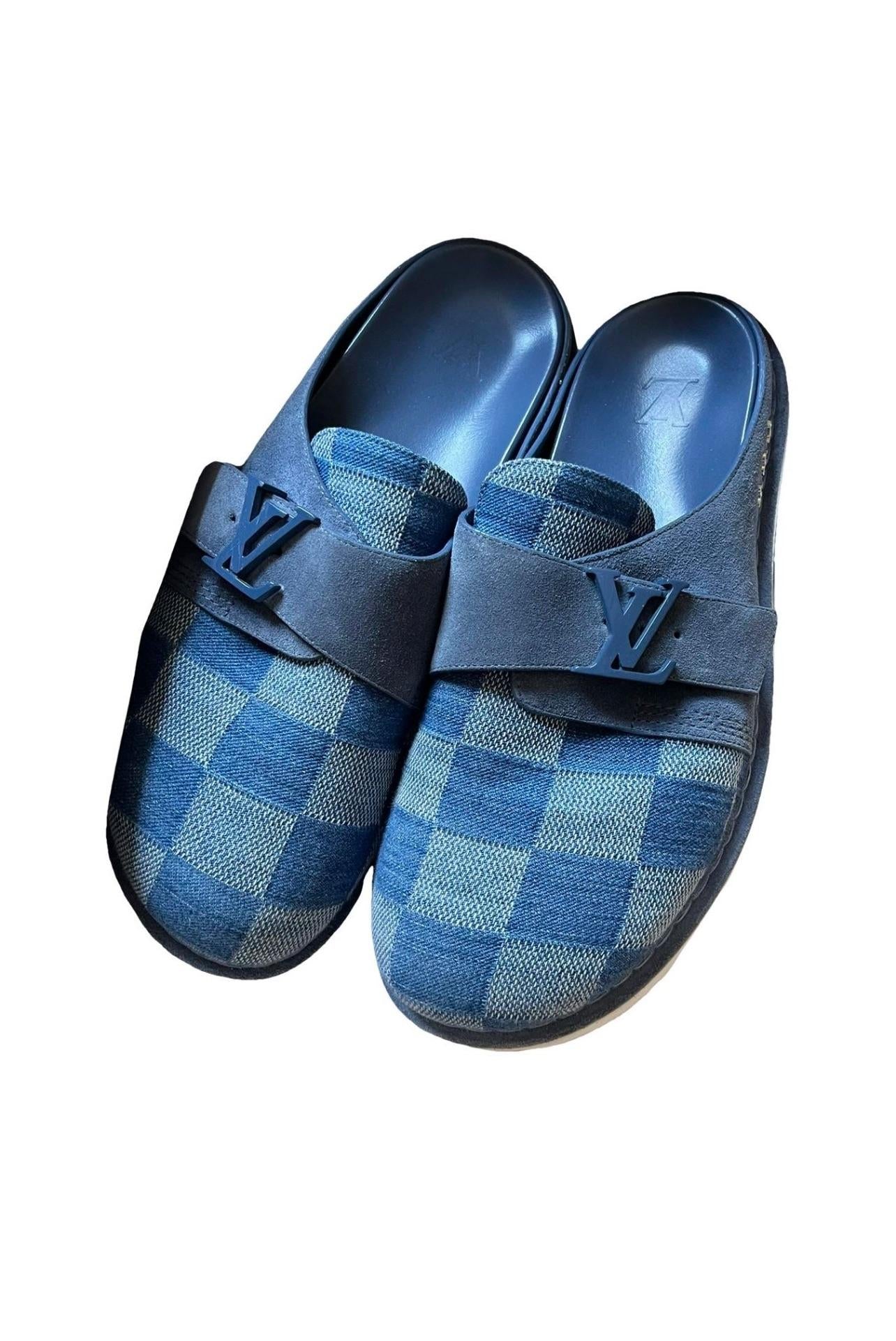 Louis Vuitton Damier Suede Easy Mule