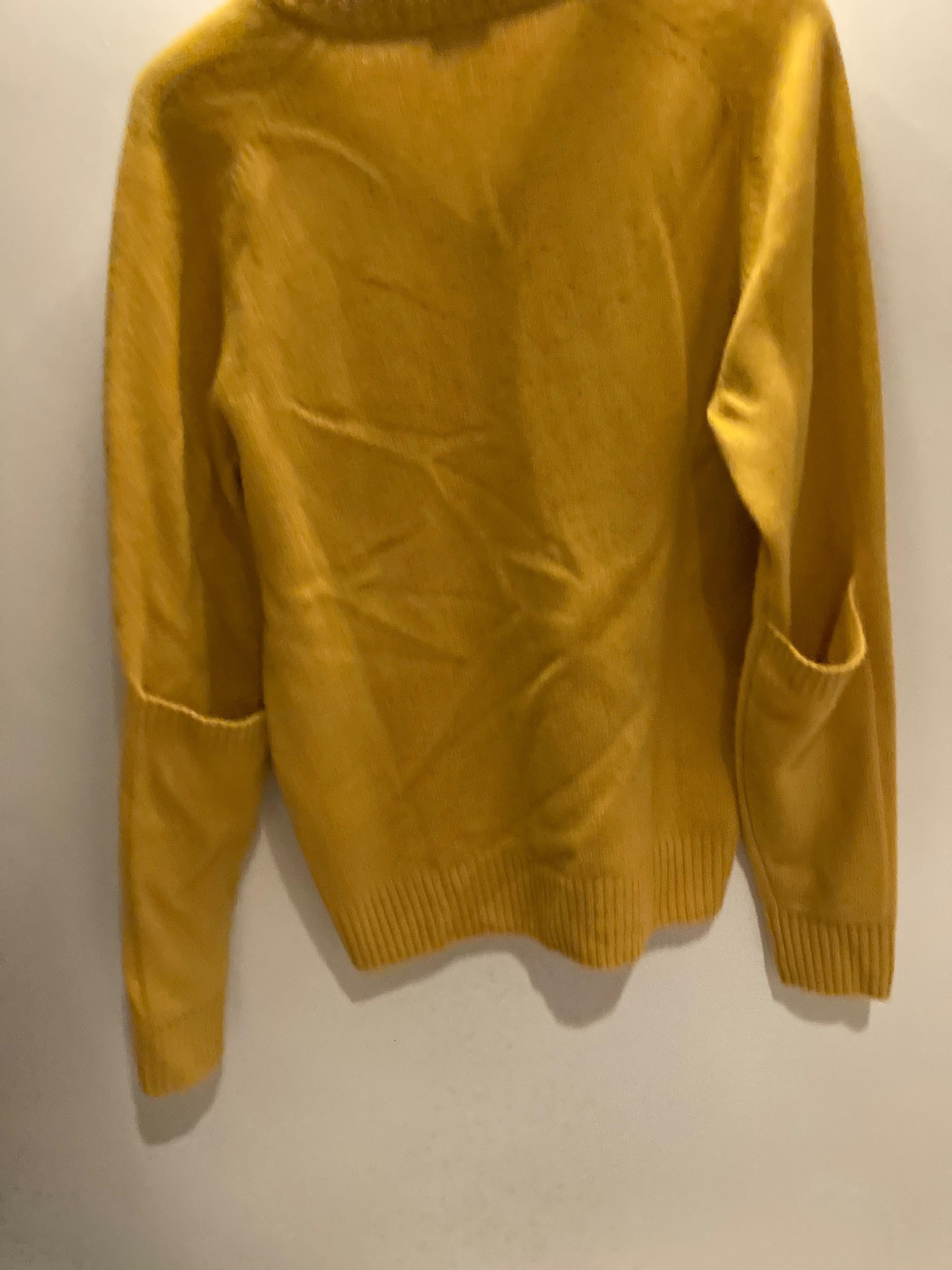Golden-Mustard Wool Knit Jumper