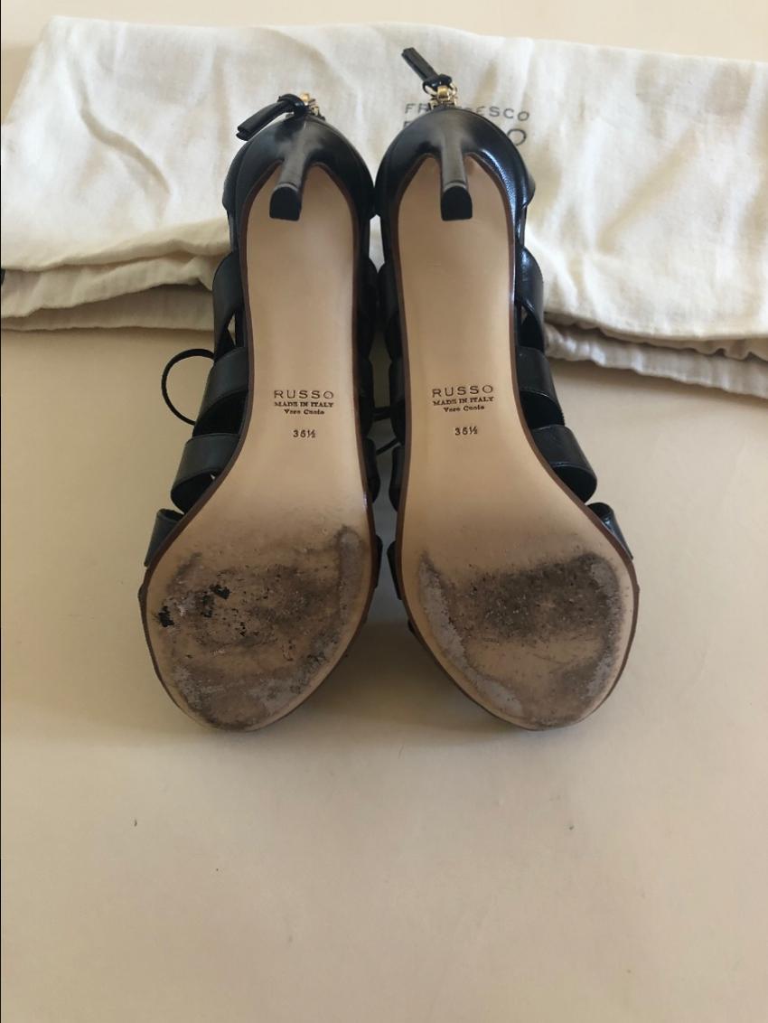 Francesco Russo Lace-Up Cut-Out Ankle Boots