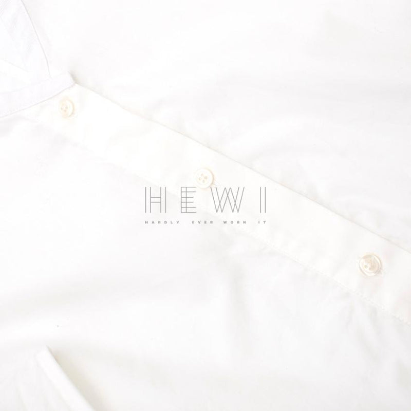 Tome White Tie Black Blouse