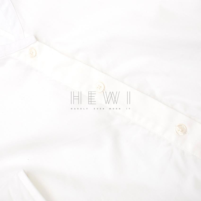 Tome White Tie Black Blouse