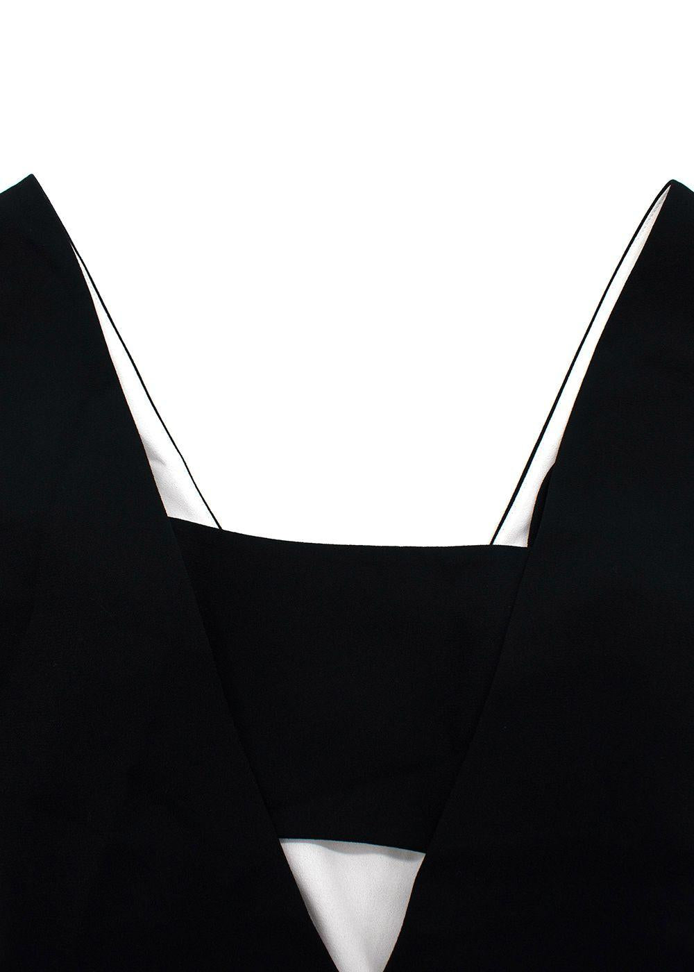 T By Alexander Wang Black Crepe Cut Out Mini Dress