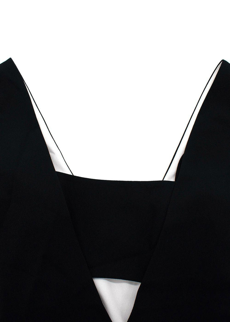 T By Alexander Wang Black Crepe Cut Out Mini Dress