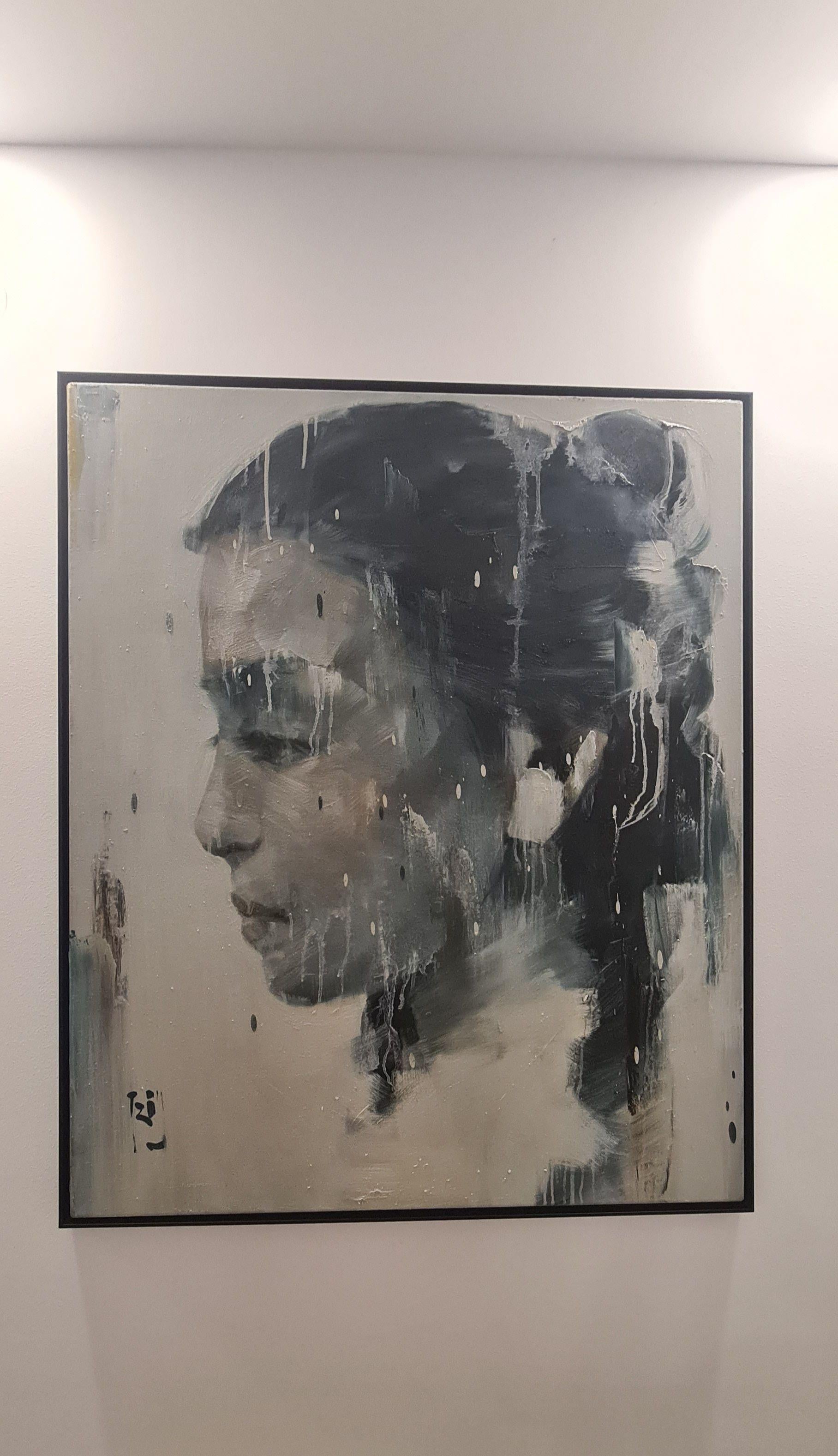 Phuong Quoc Tri Oil On Canvas, Portrait Of Lady 90 x100cms