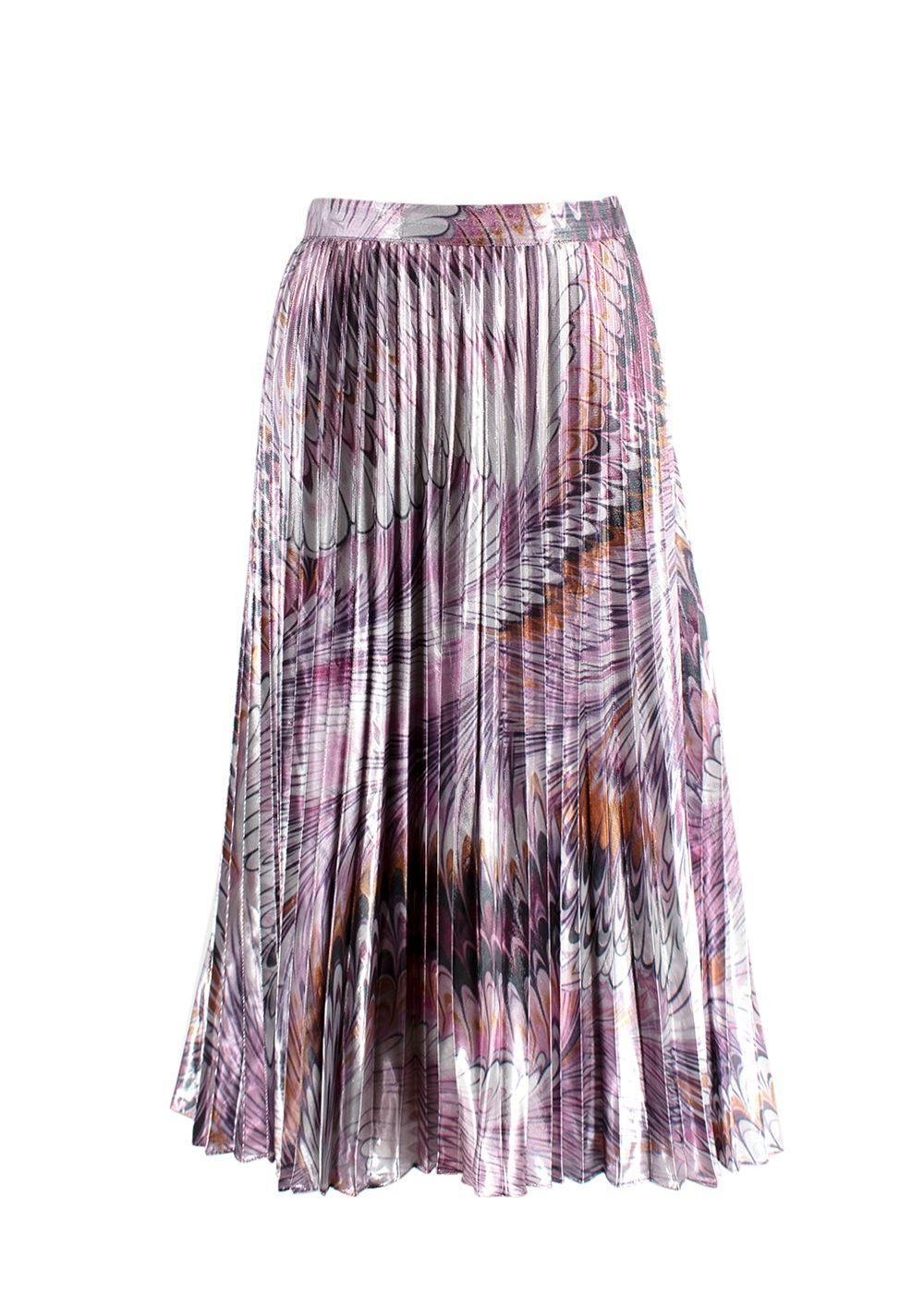 Pleated Midi Skirt