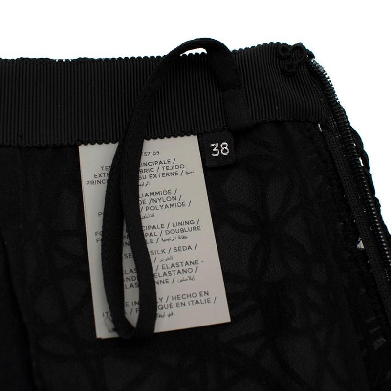 Tom Ford Black Crochet Top & Skirt