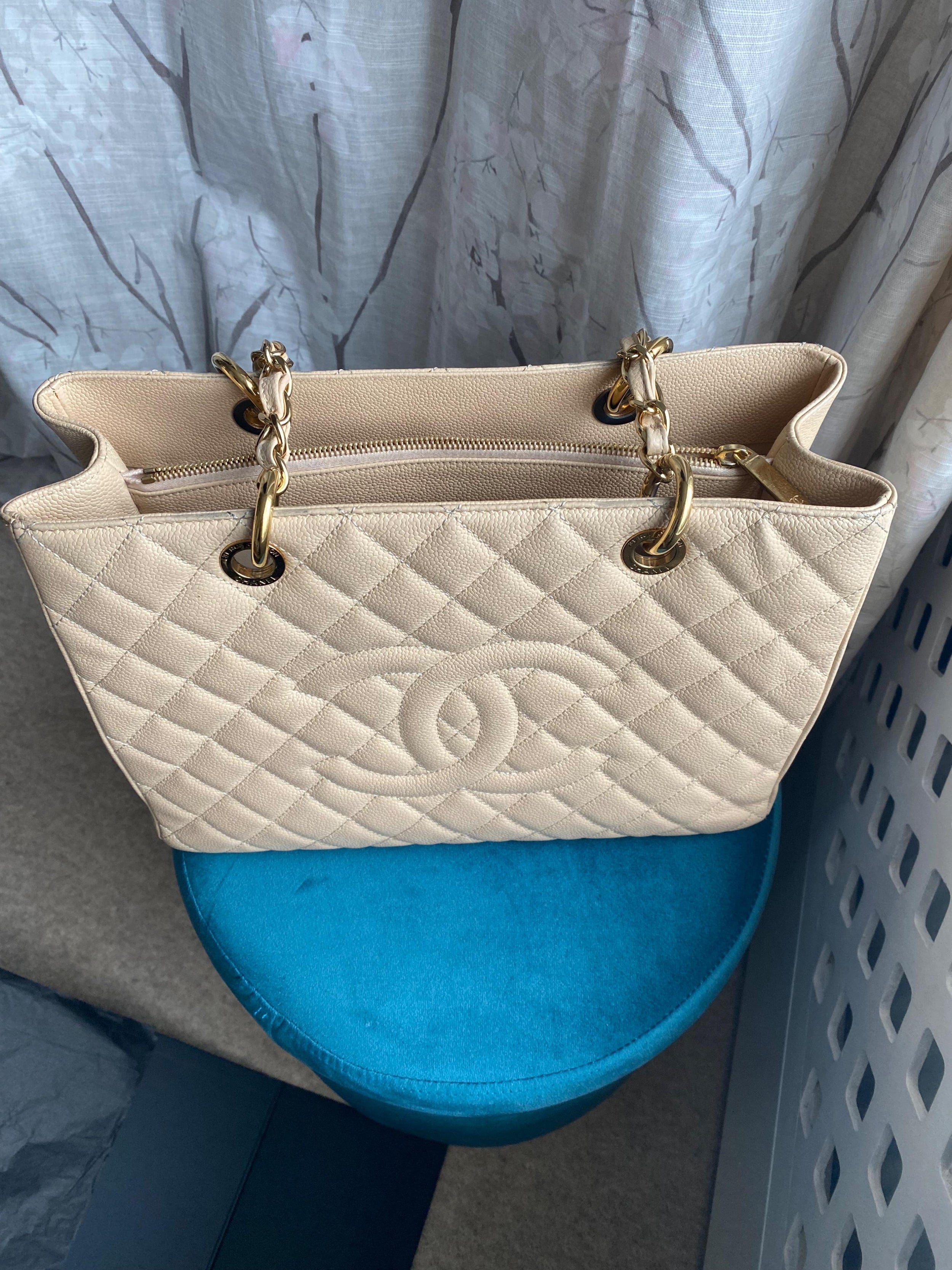 Chanel Caviar Leather Grand Shopper Tote Bag