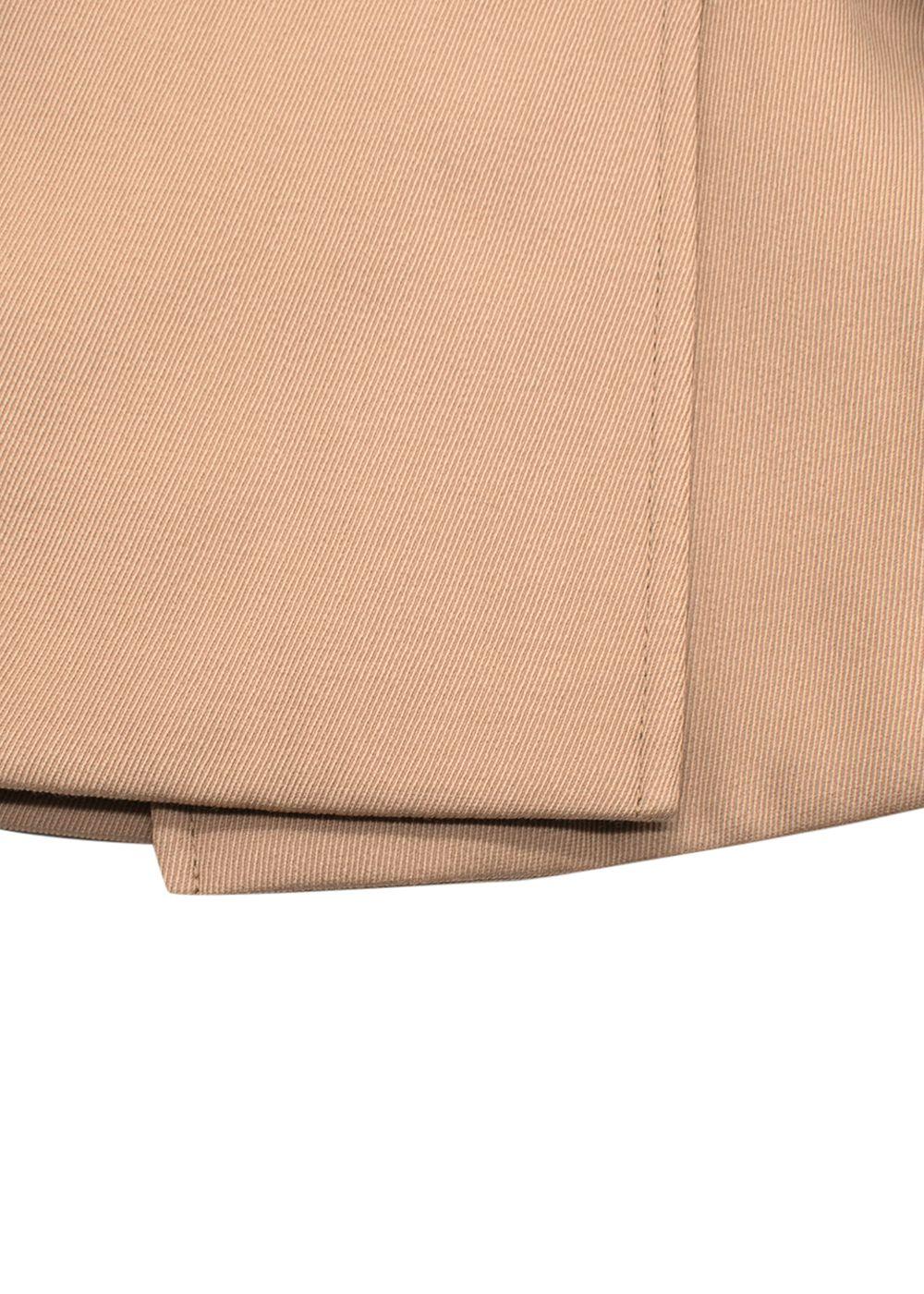 Chloe Beige Double Breasted Cinched Waist Blazer