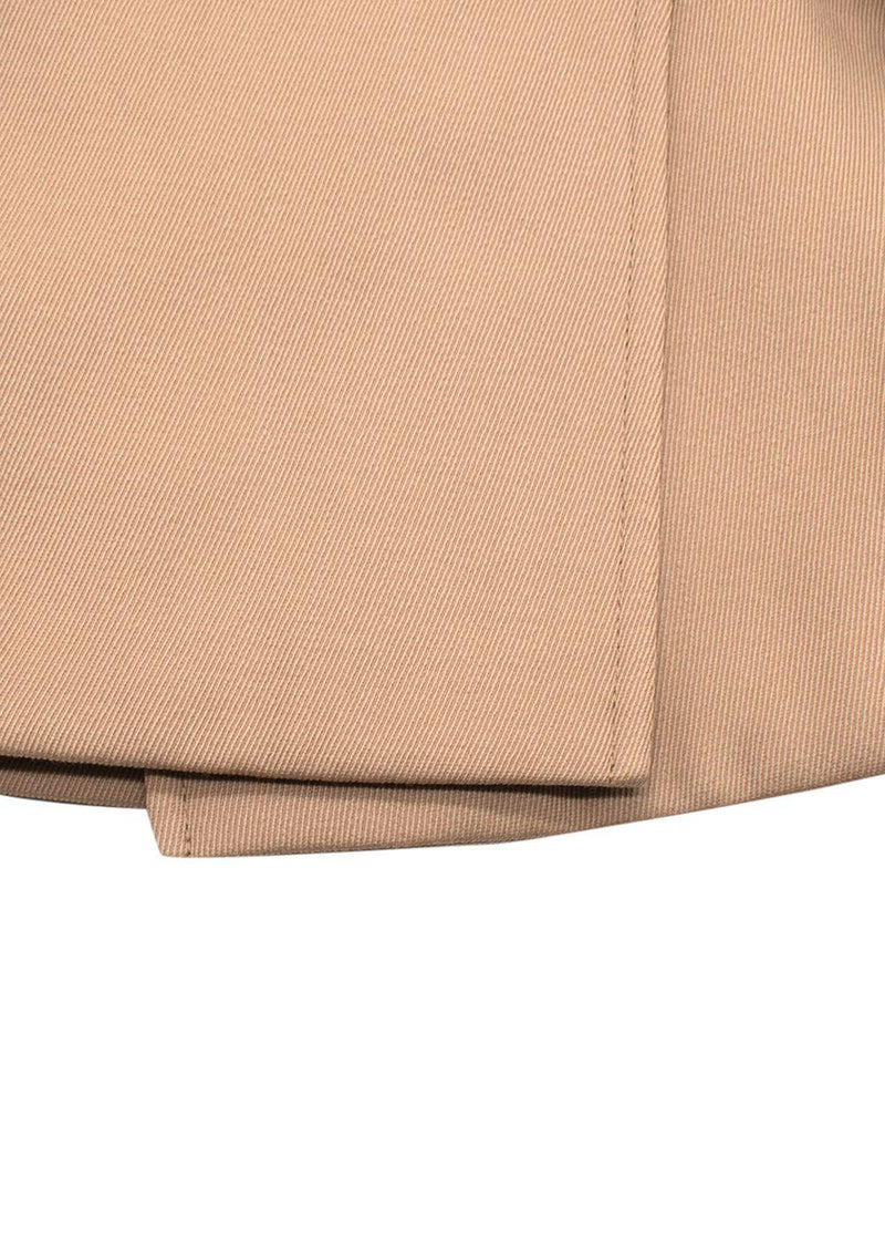 Chloe Beige Double Breasted Cinched Waist Blazer