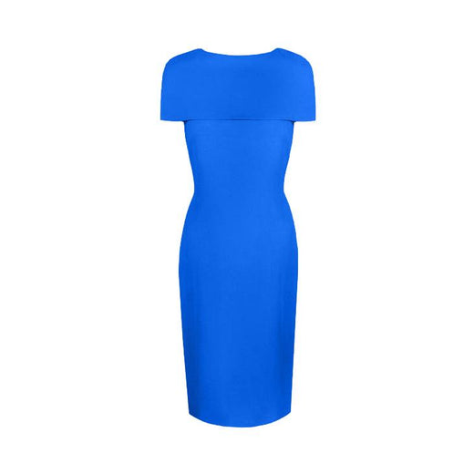 Susannah Blue Cape Shift Dress
