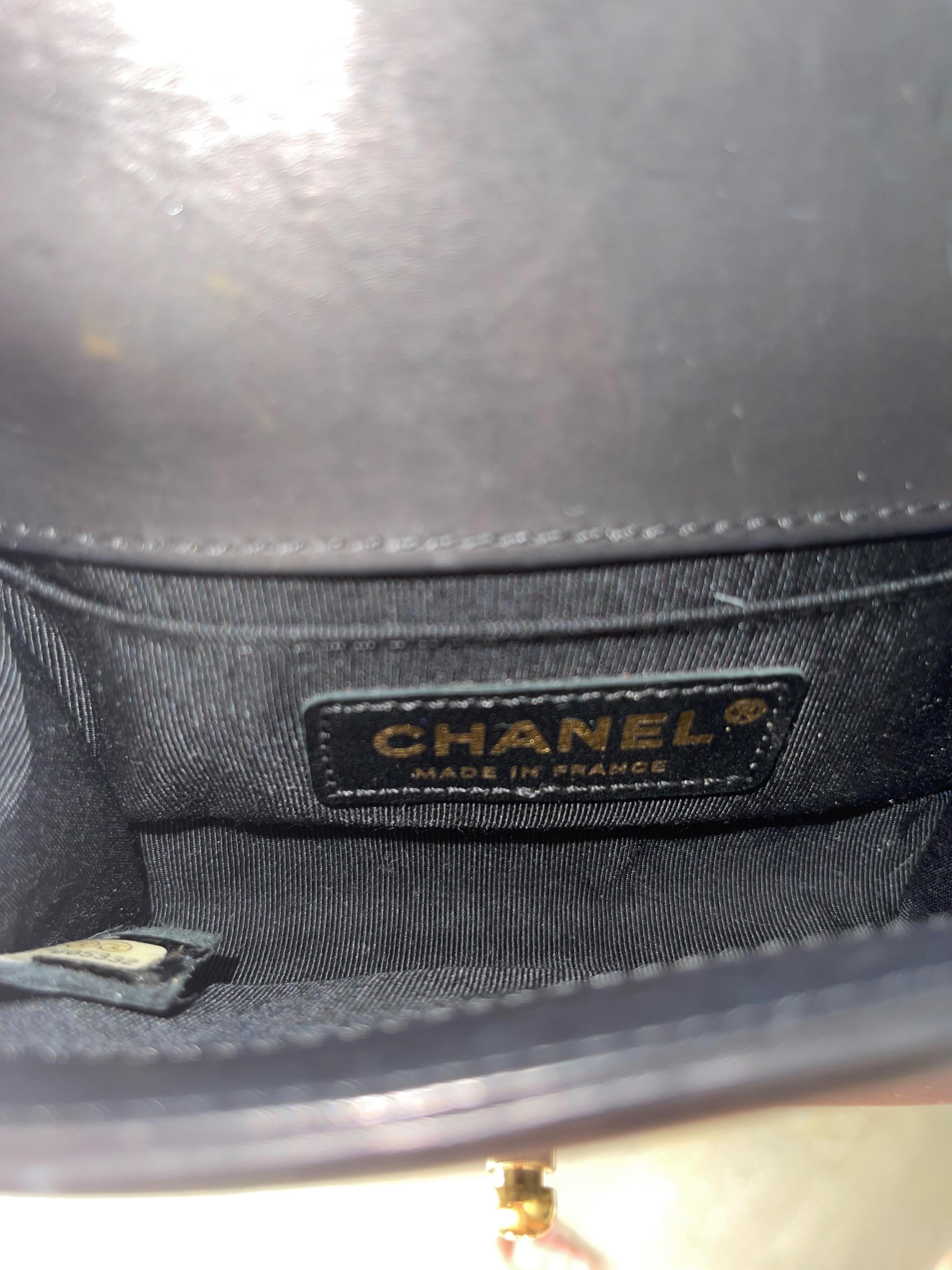 Paris Versailles black woven leather Micro Boy bag