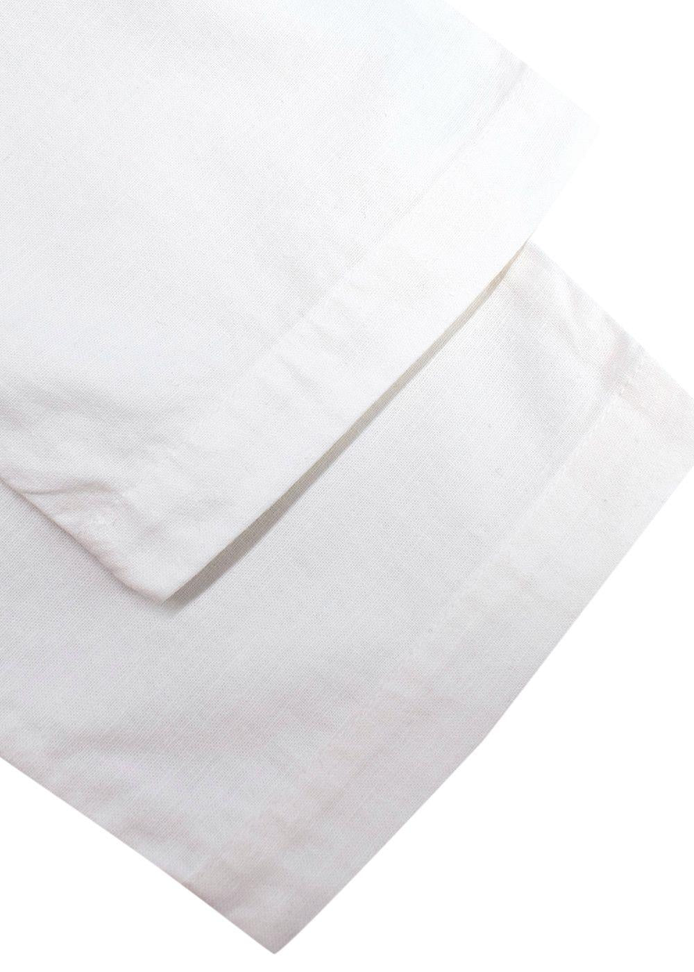 Pink House Mustique White Linen-blend Trousers