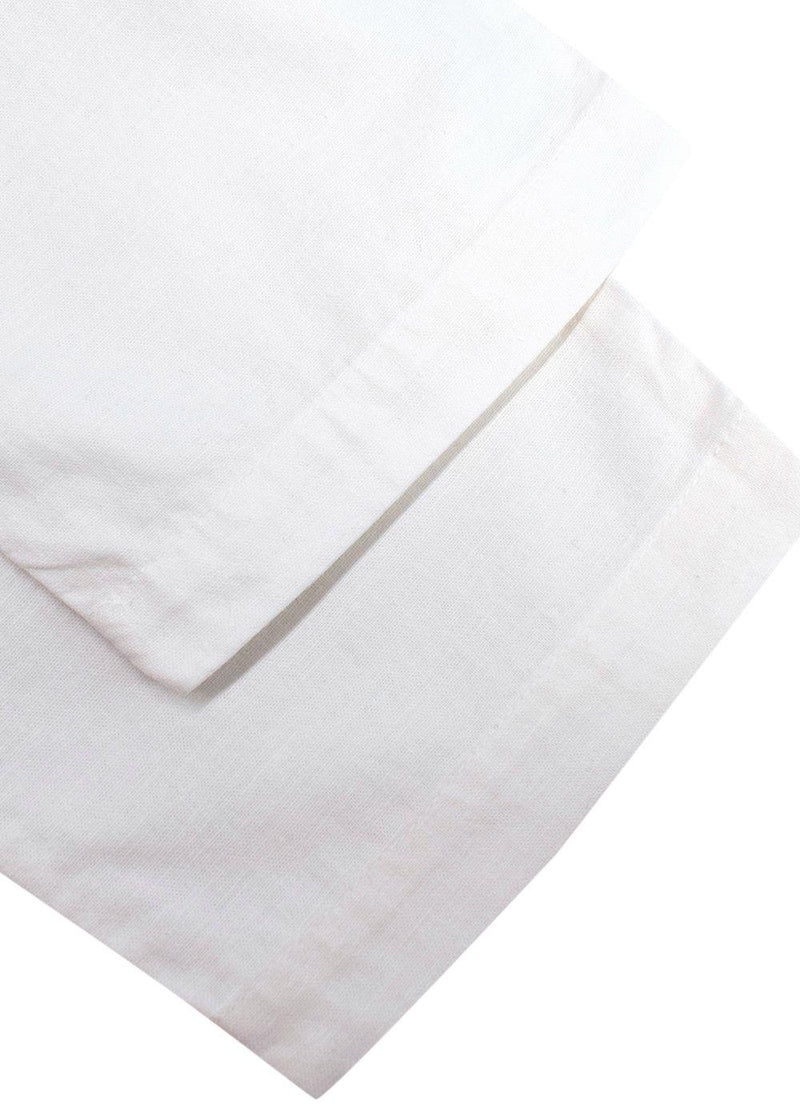 Pink House Mustique White Linen-blend Trousers