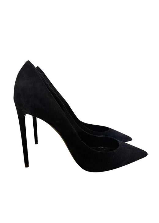 Saint Laurent Black Zoe Suede Stillettos