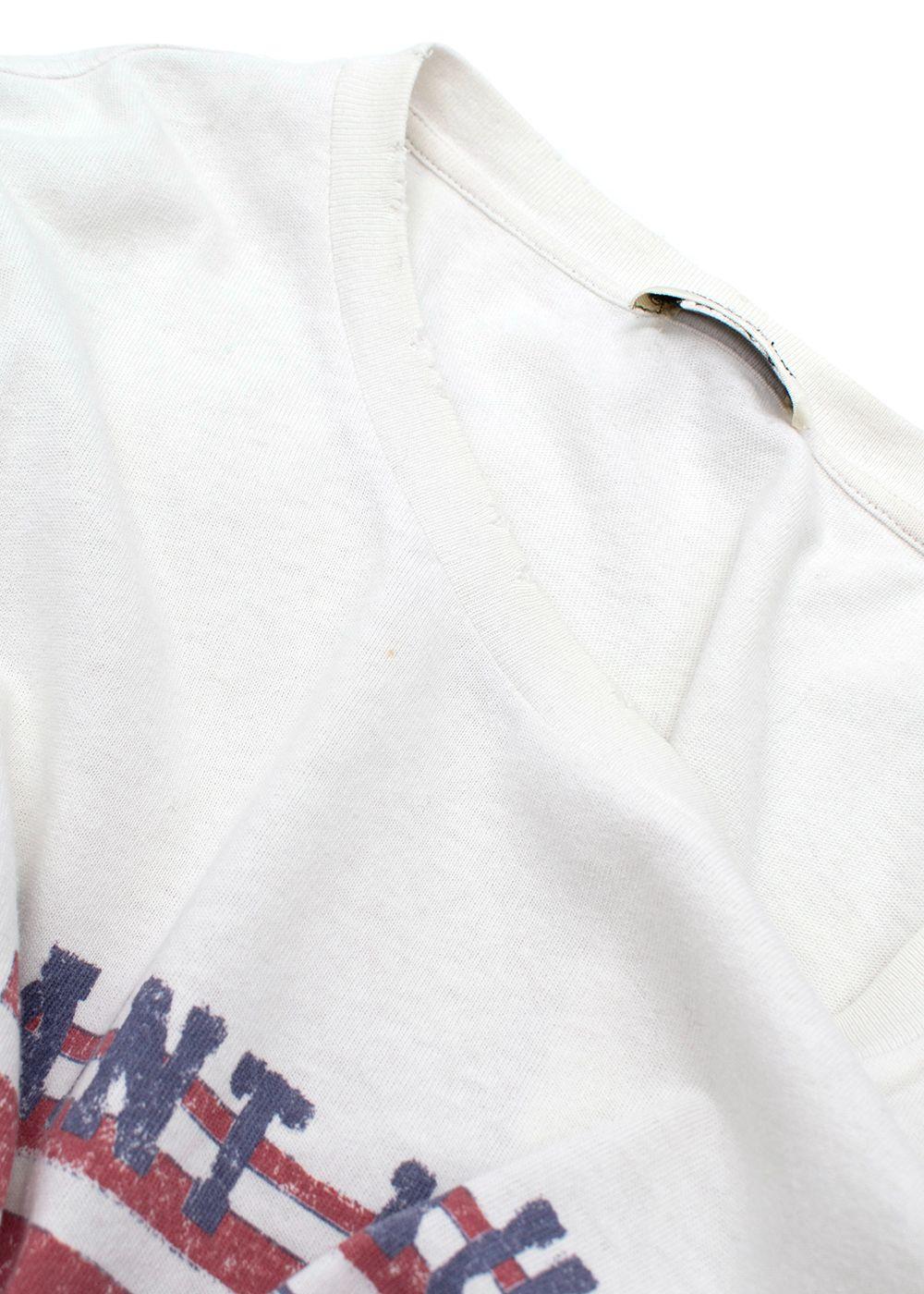 Saint Laurent White Flag League Tee