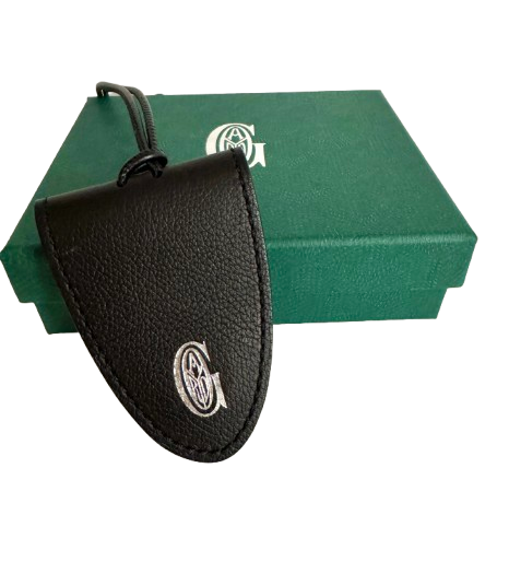 Black Leather Magnetic Bag Charm