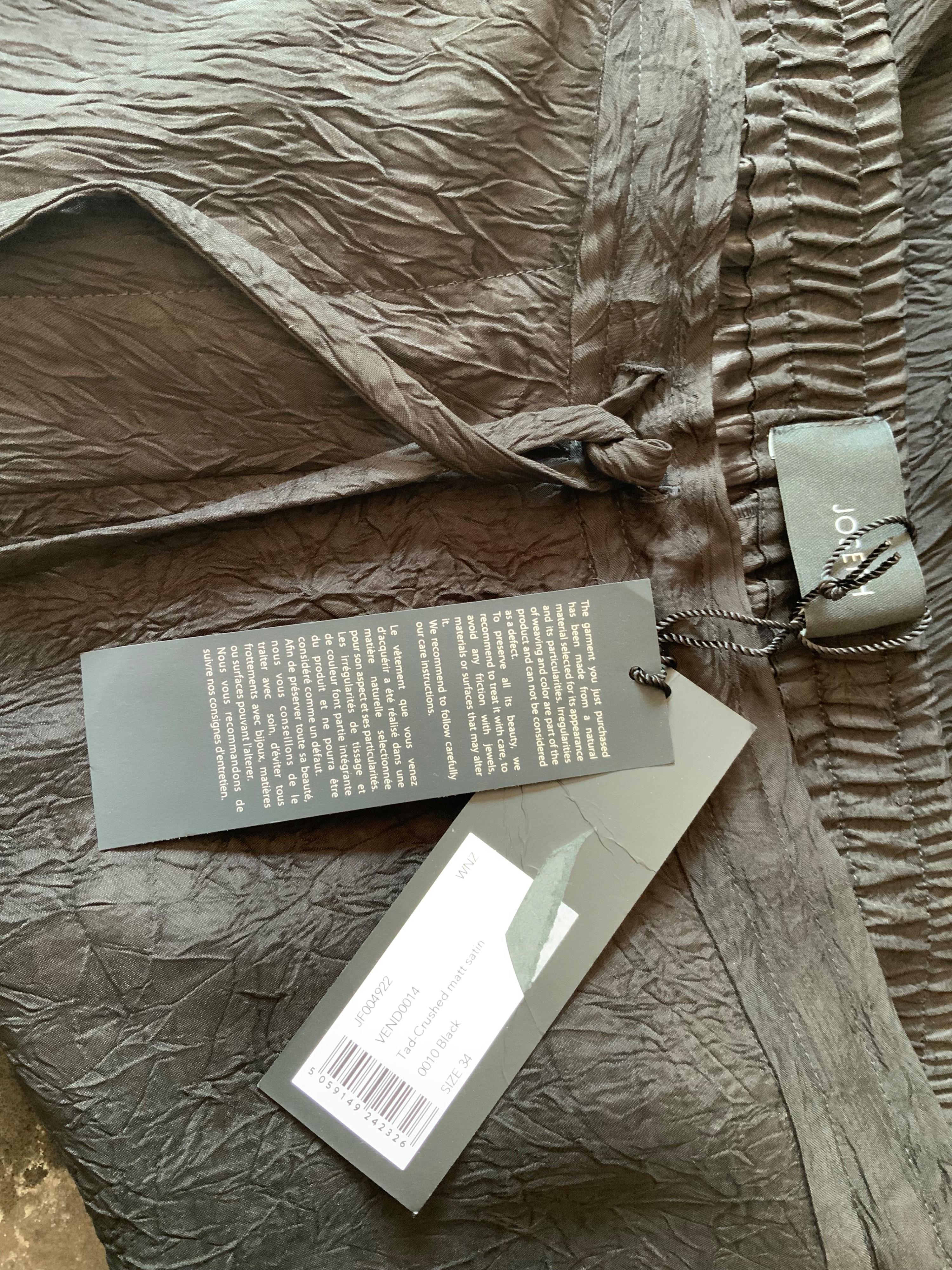 Joseph Black Tad Crinkled Trousers