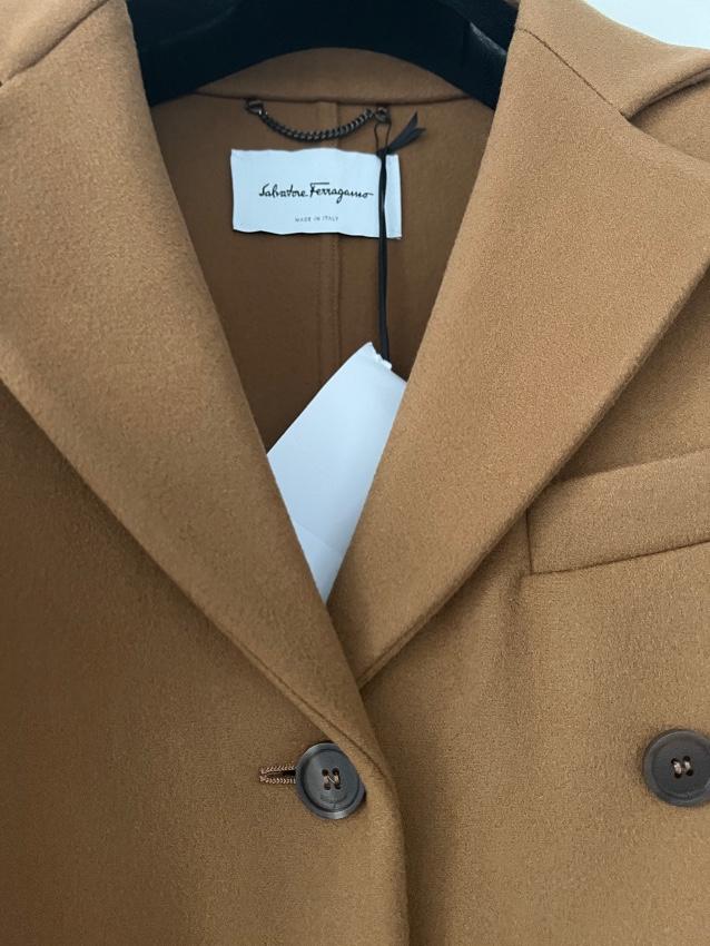 Salvatore Ferragamo cashmere blend buttoned midi coat