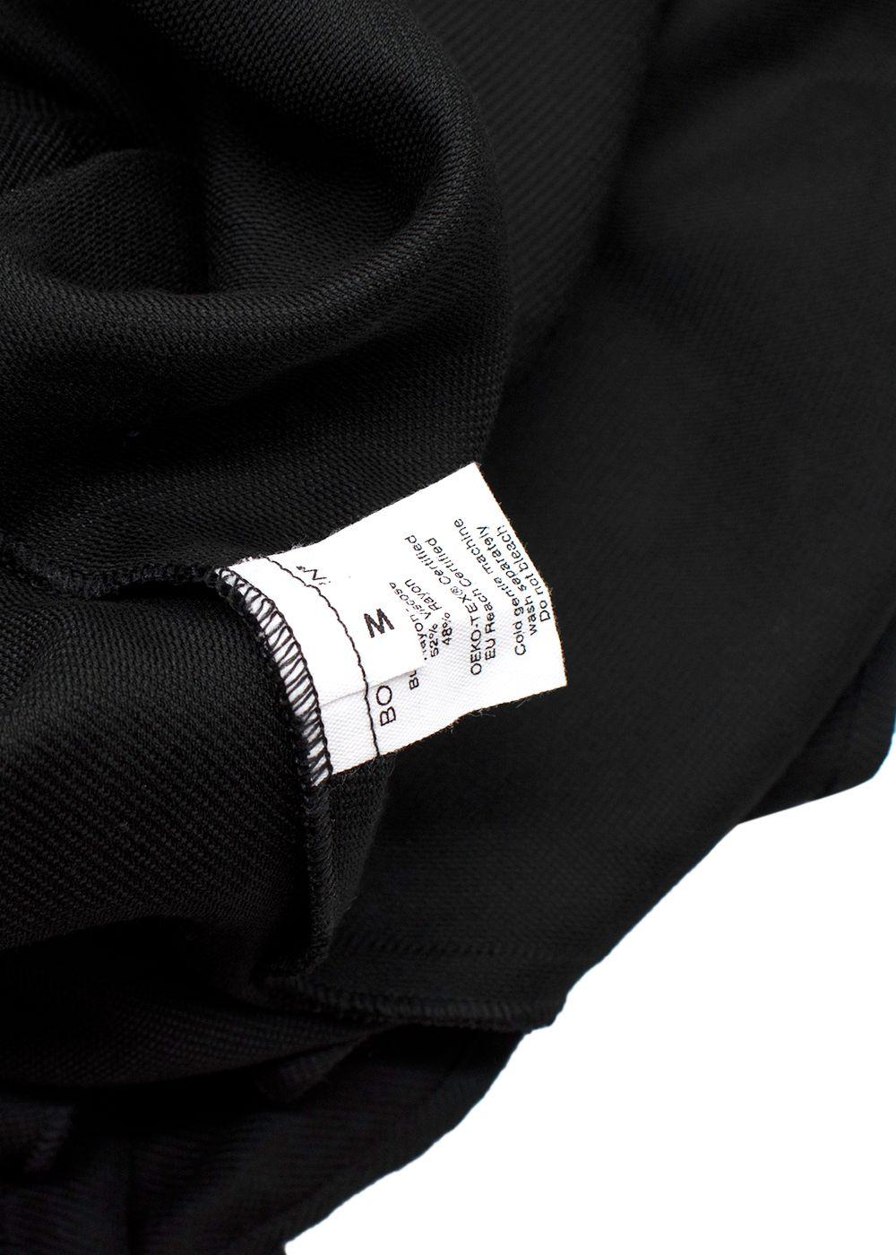 Bondi Born Black Tenerife Knotted Cutout Gauze Midi Dress