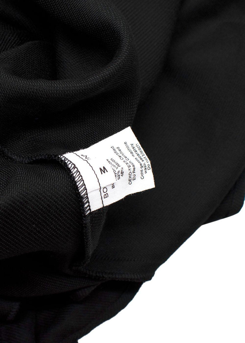 Bondi Born Black Tenerife Knotted Cutout Gauze Midi Dress