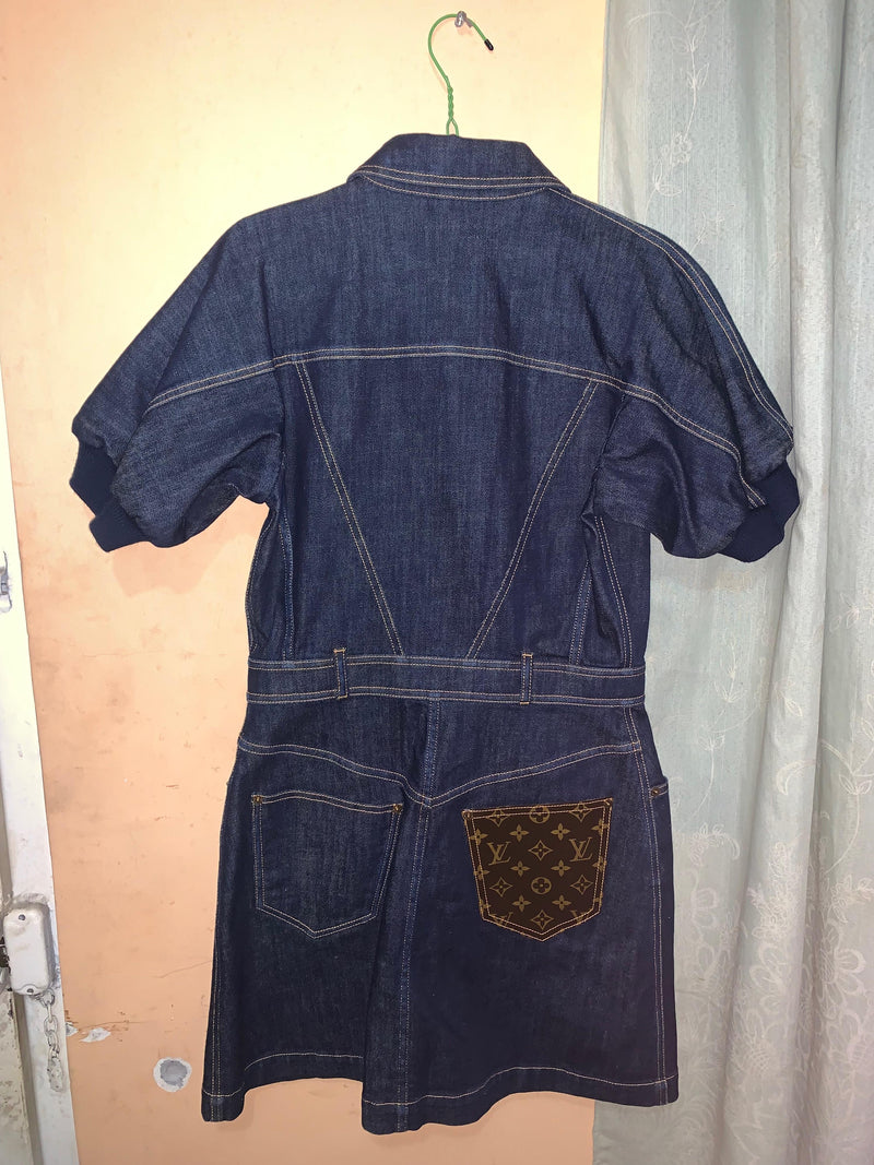 indigo denim shirt dress