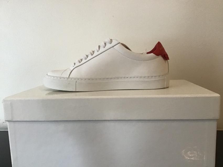 Givenchy White & Red Urban Street Sneakers