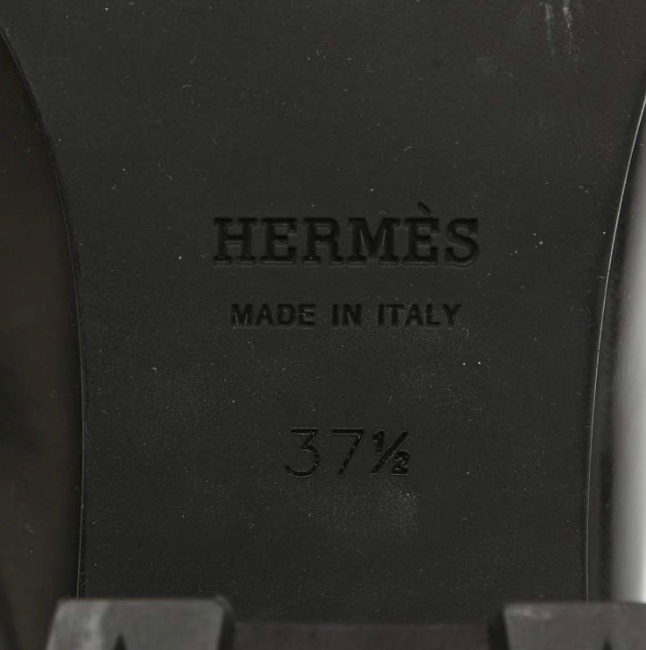 Hermes Black Constance Mules
