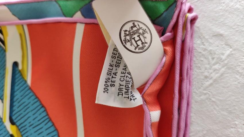 Hermes Sold Out Mors a Jouets Chemise Detail scarf 90