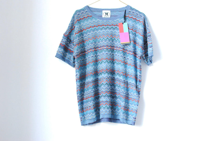 Missoni Blue ZigZag Top
