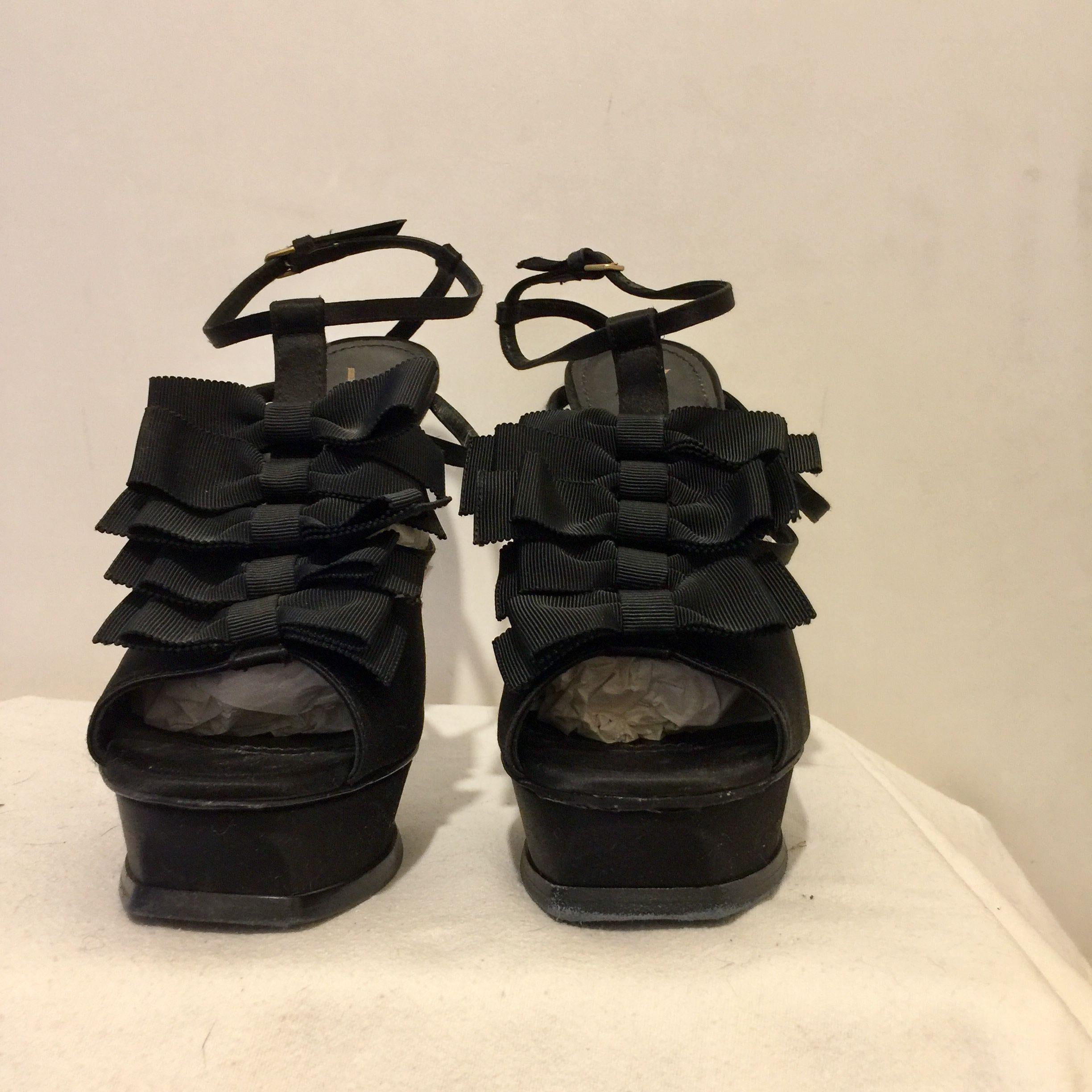 Vintage Satin & Grosgrain Tribute Sandals
