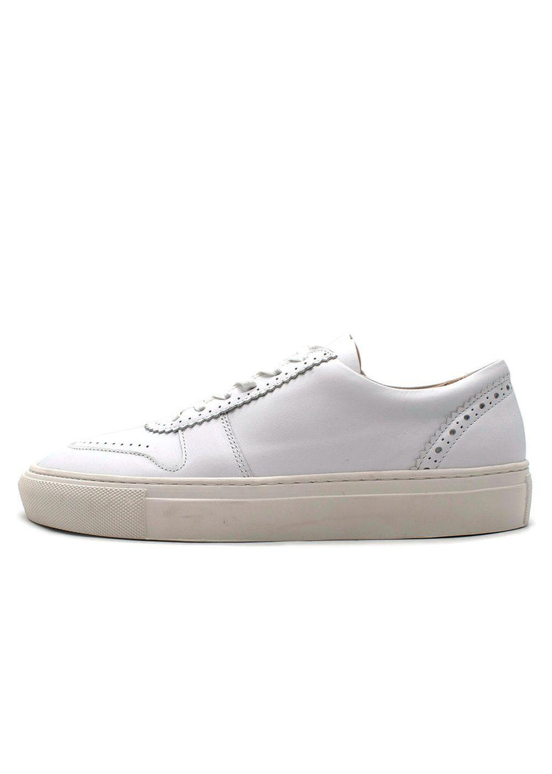 Ulla Johnson White Sneakers with Scallop Detail