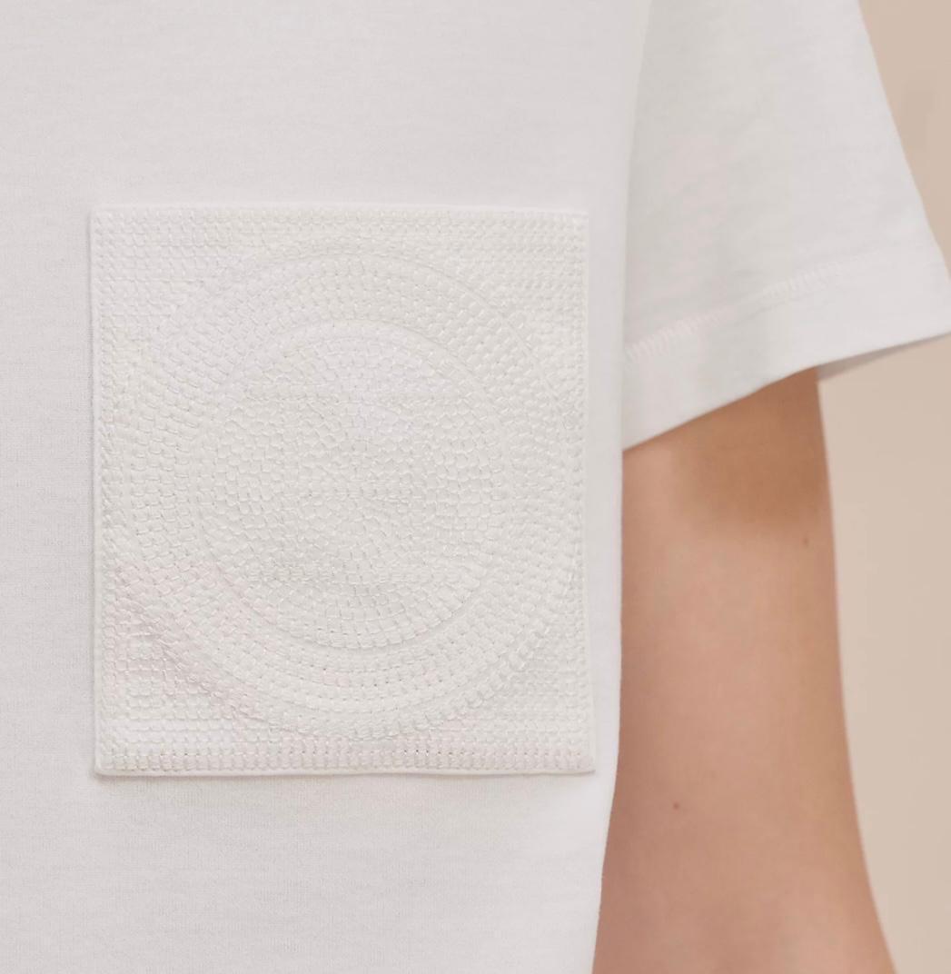 Hermes White Cotton T-Shirt Dress