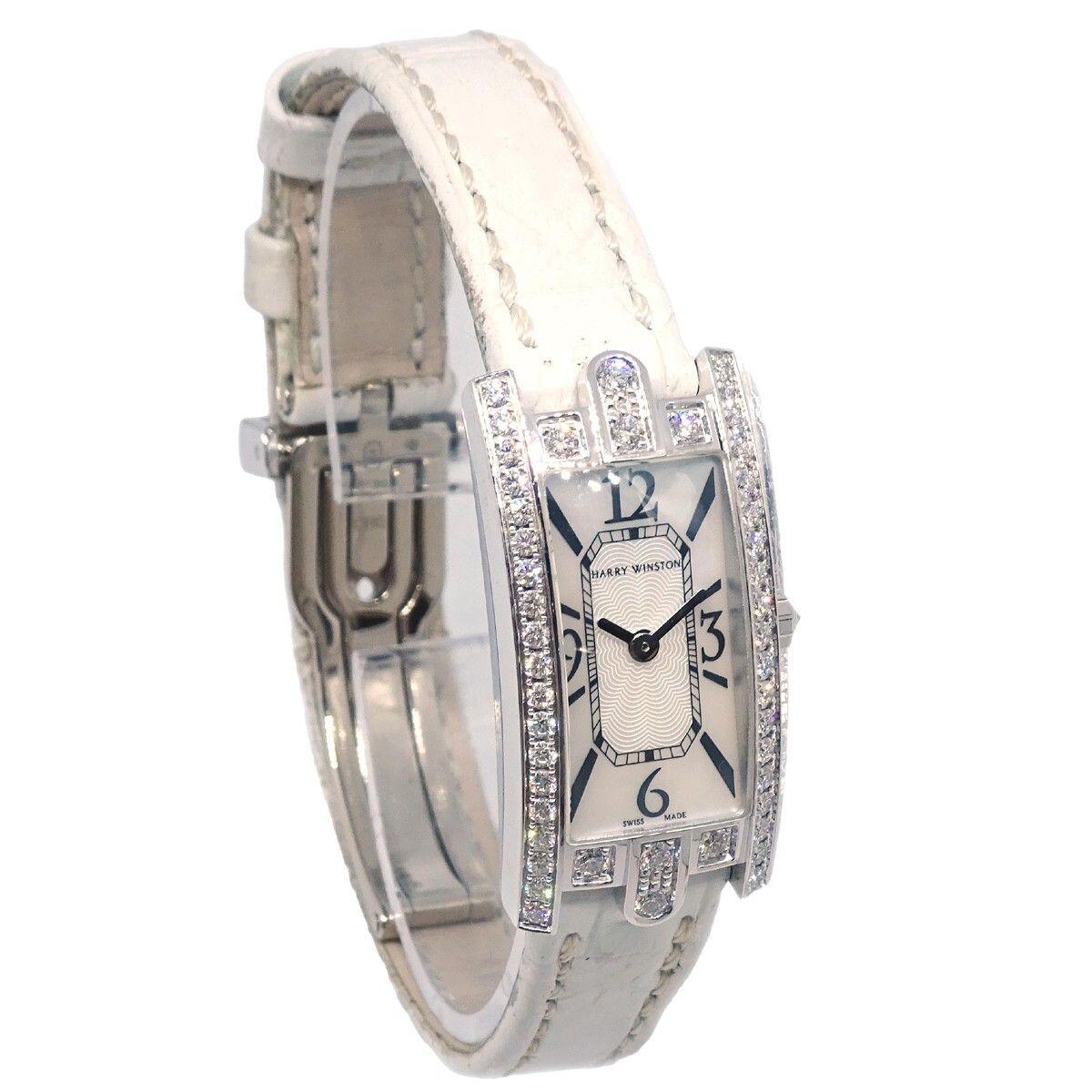 Harry Winston Diamond Bezel Avenue C Quartz Watch