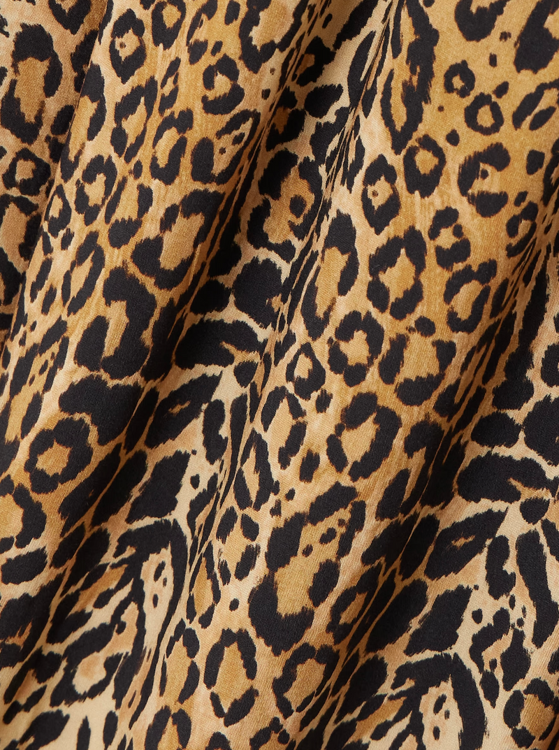 Melissa Odabash Elsa Belted Leopard-Print Jersey Maxi Wrap Skirt