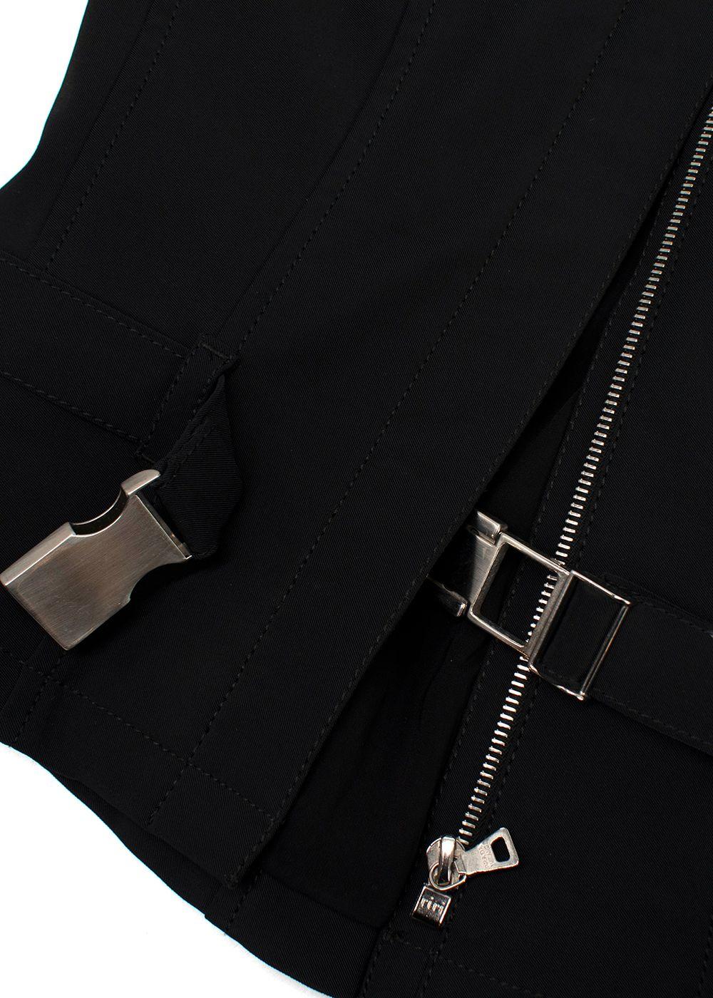 Prada Black Belted Utility Vest