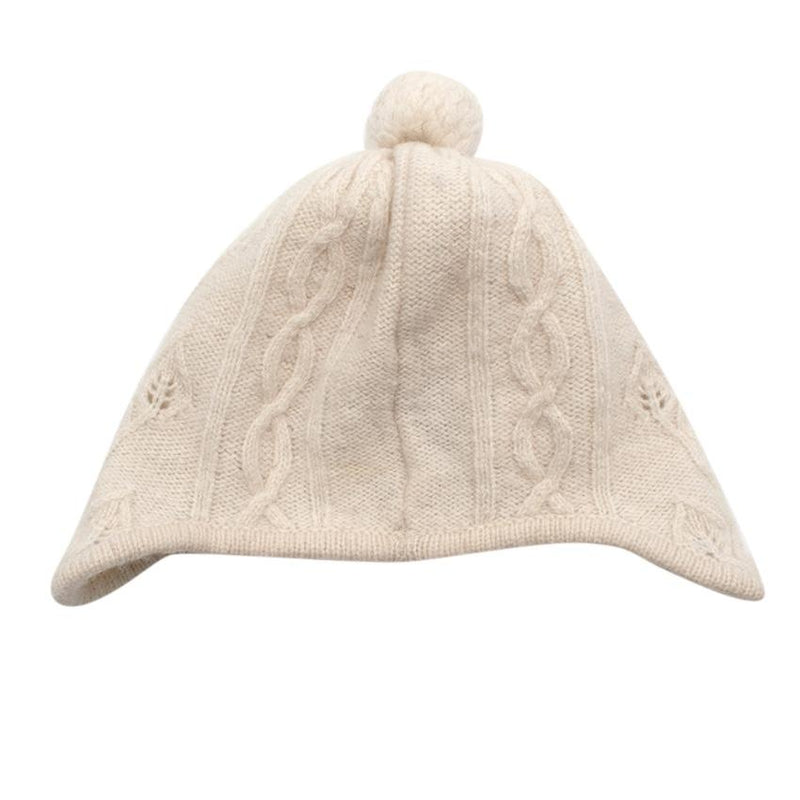 Tartine et Chocolat Ivory Wool & Cashmere Beanie