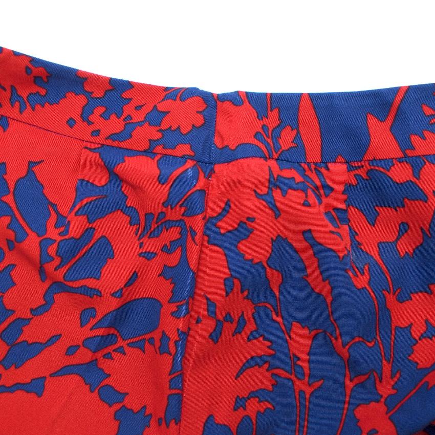 Max & Co Floral-Print Cropped Tapered Trousers