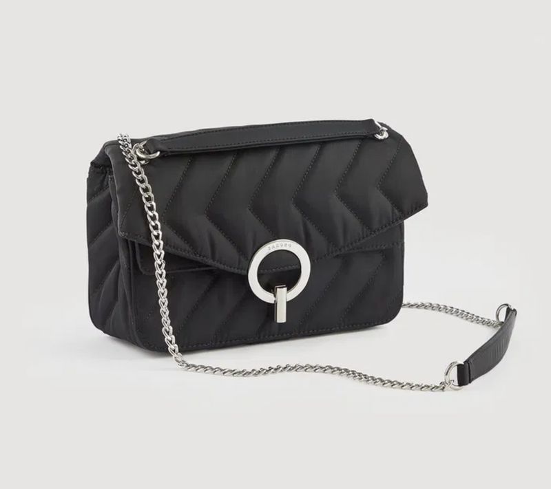 Sandro Paris Quilted Leather Yza Shoulder Bag