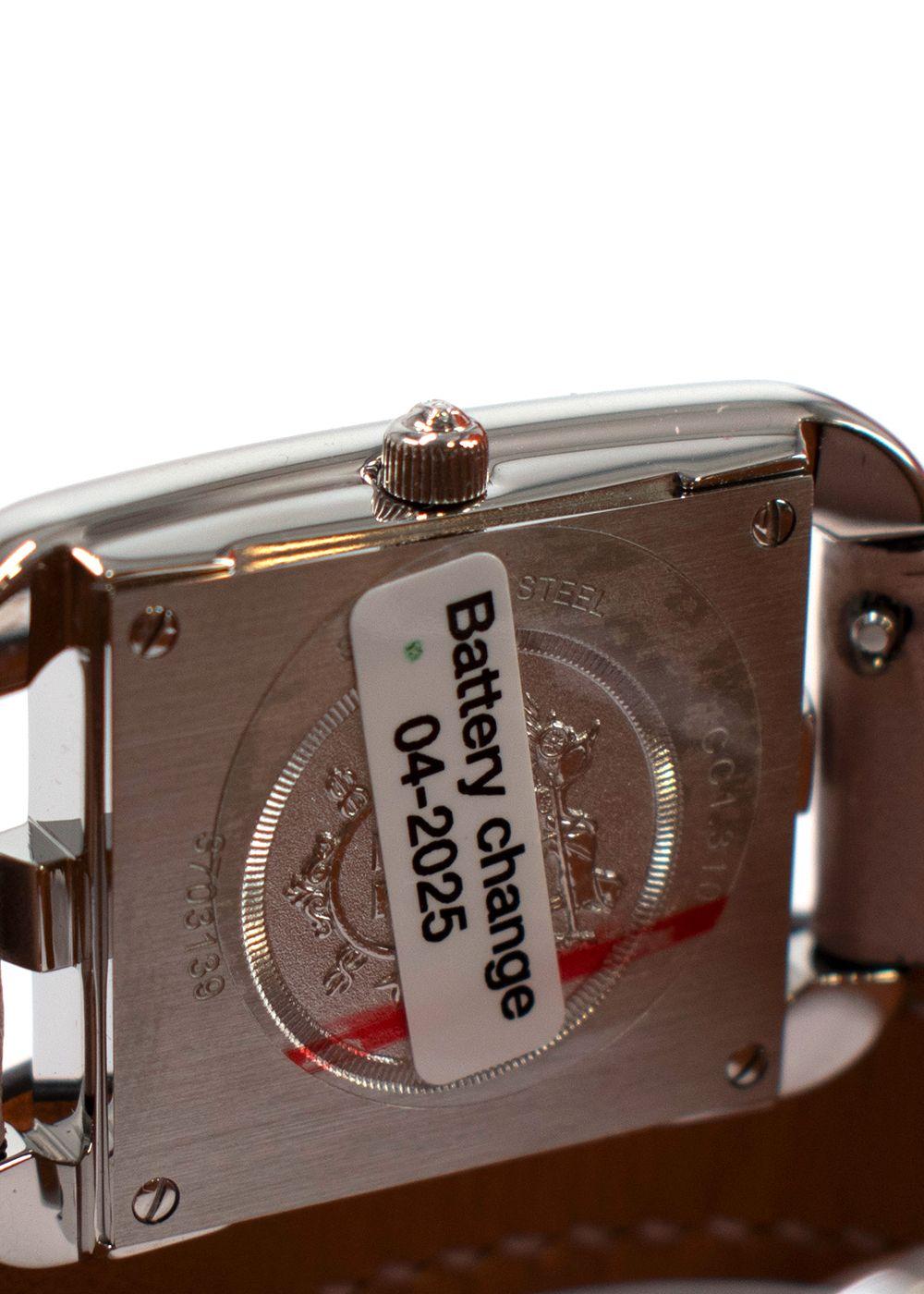 Hermes Glycine Anchor Chain Small Model Cape Cod Watch with Double Tour Strap