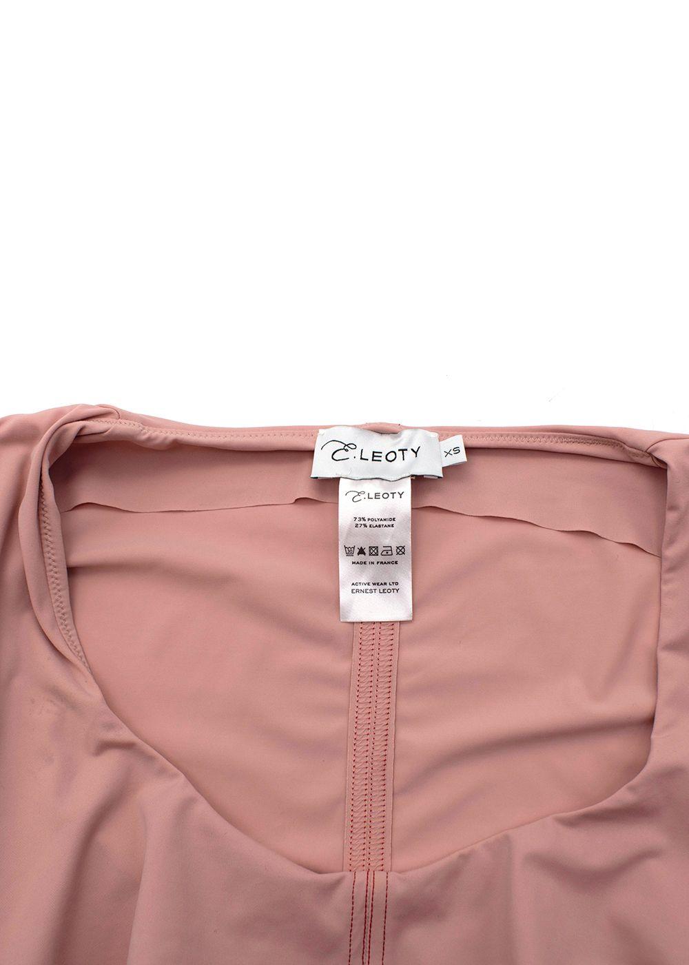 Pink Panelled Stretch Top