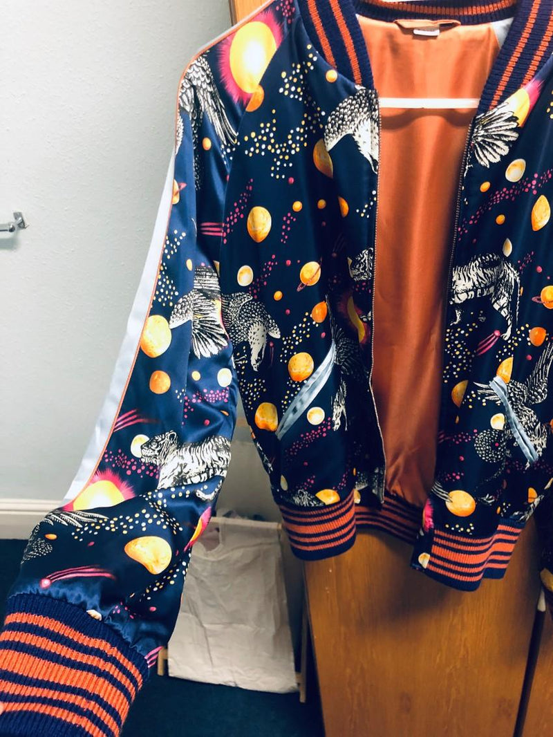 Gucci Space Animals print bomber jacket