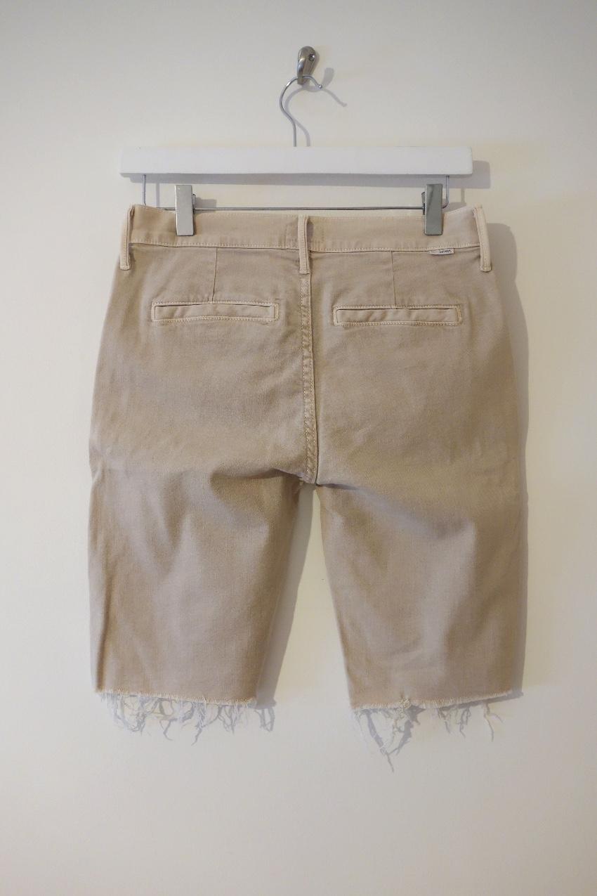 Mother Vagabond Natural Bermuda Shorts