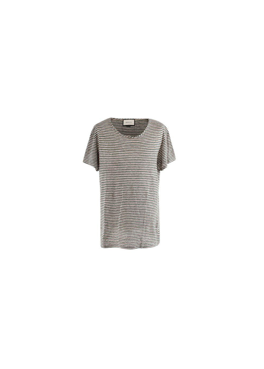 Striped Linen Slub T-Shirt