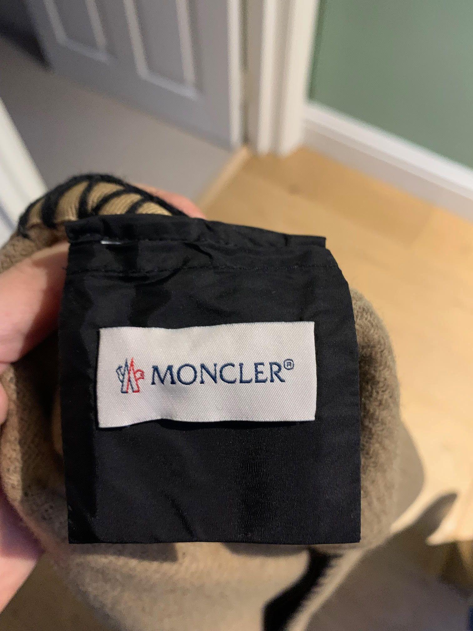 Moncler Beige Wool Blend Mantella Poncho